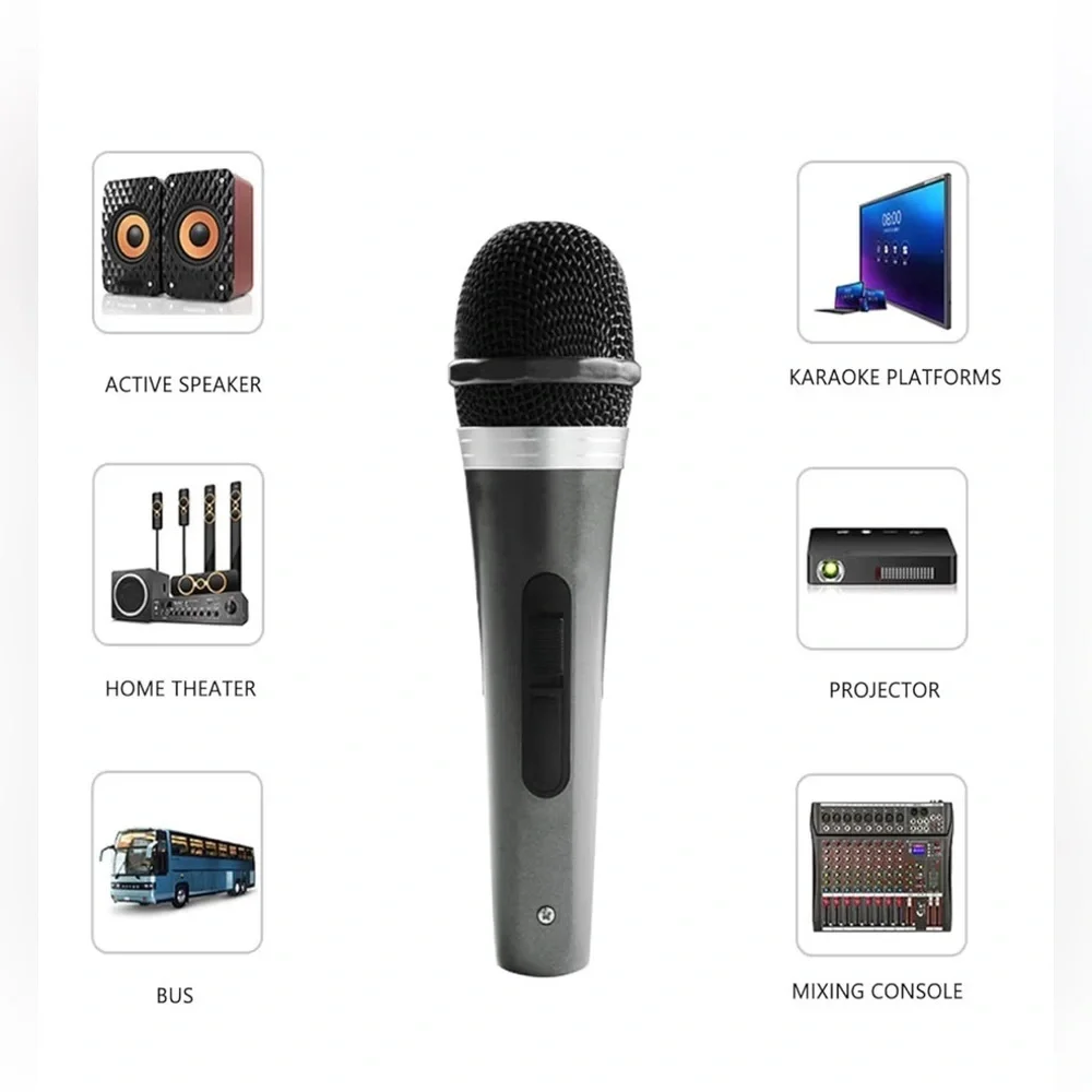 New- Professional Microphone with Cable Wired Microphone Handheld & Drop Proof